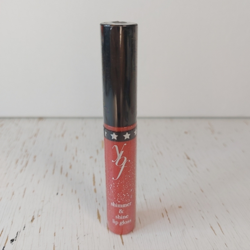 YBF Shimmer and Shine Lip Gloss Coral Craze Color Pretty Moisturized Lips